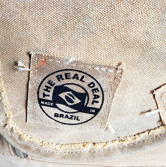 Real Deal Brazil Olinda Tote Bag Made From Recycled Canvas, Each One Is Original - Picture 2 of 8